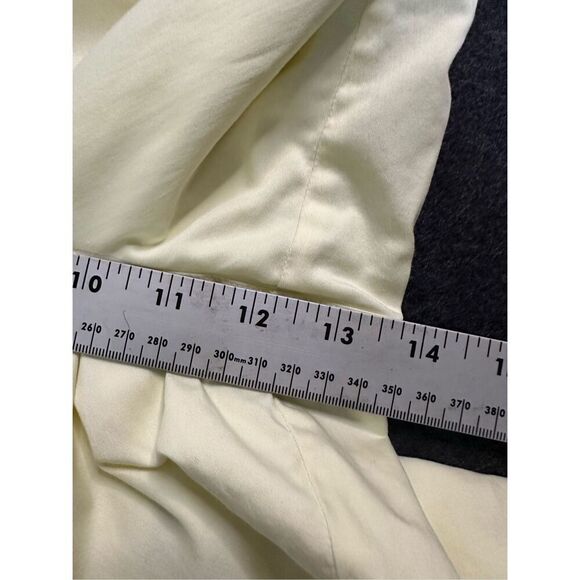 Tommy Bahama Wide Leg Cropped Pants Womens 14 Yellow Stretch Classic Cottagecore - Picture 9 of 11